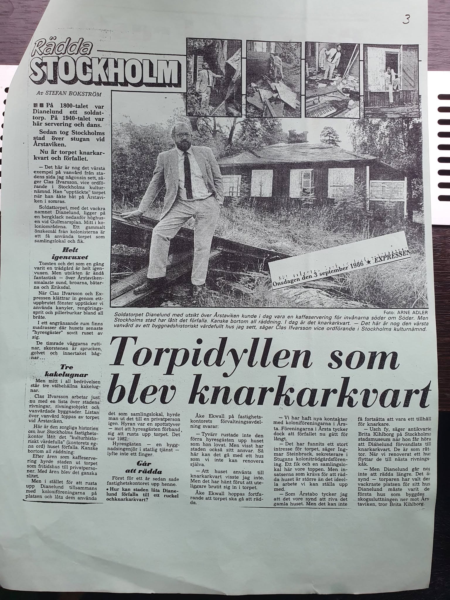 Expressens artikel Torpidyllen som blev knarkarkvart